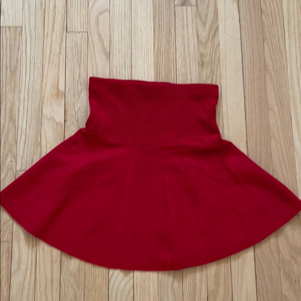 Zara knit red skirt